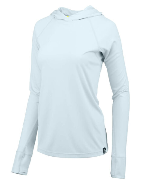 Mustang Survival | Women’s Adelphi UV-Longsleeve mit Kapuze (hellgrau)
